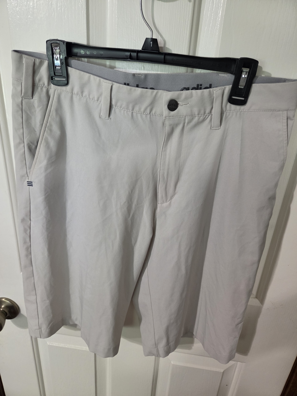 adidas Men's Light Gray Golf Shorts